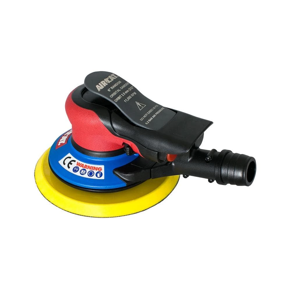Composite 6 in. Self Vac Orbital Palm Sander 3/32 in. Orbit by AIRCAT