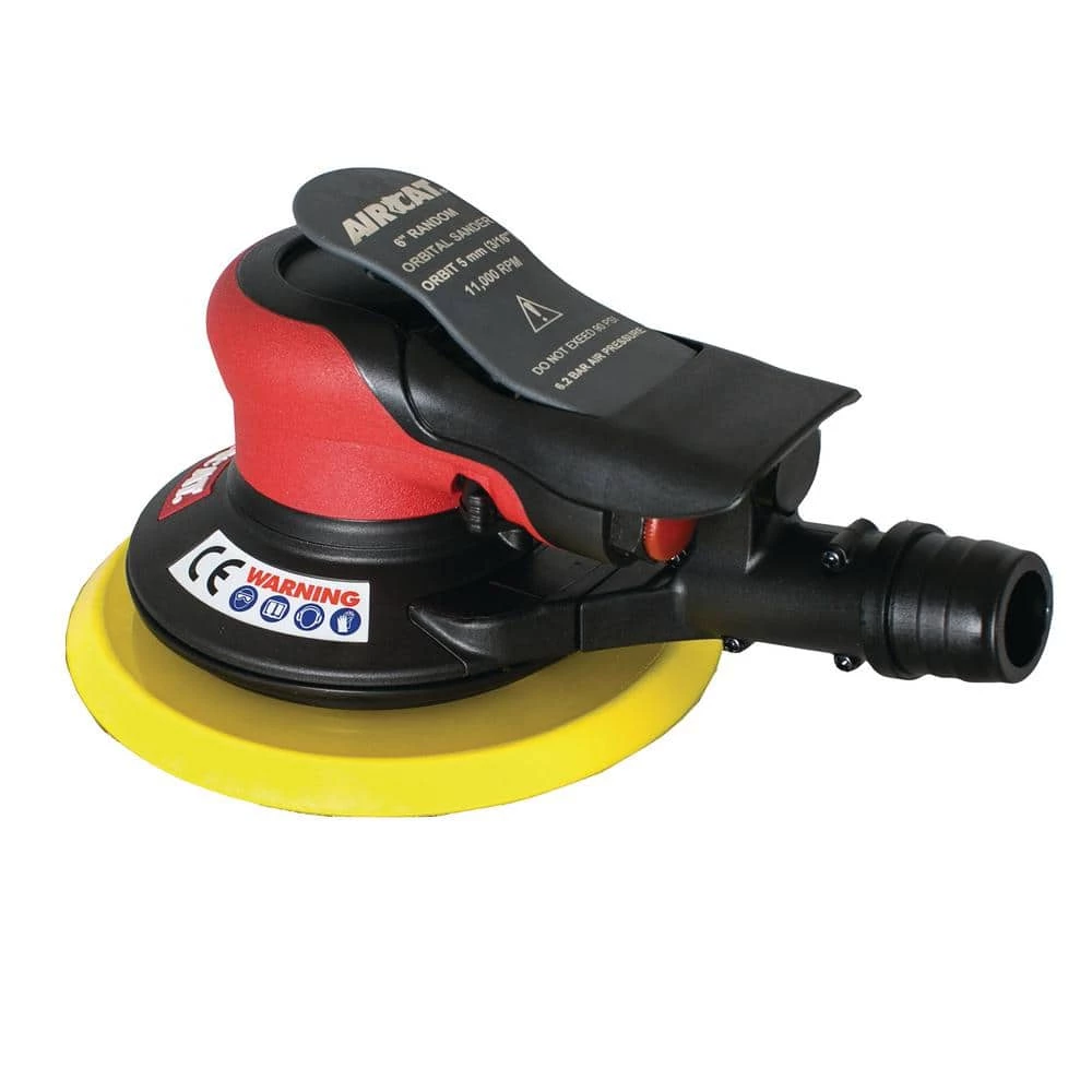 Composite 6 in. Self Vac Orbital Palm Sander 3/16 in. Orbit by AIRCAT