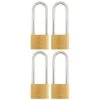1-9/16 in. (40 mm) Solid Brass Keyed Lock with 2 in. Shackle (4-Pack) by Brinks