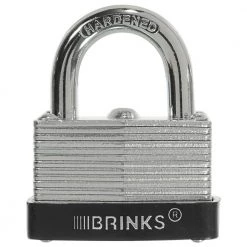 1-9/16 in. (40 mm) Laminated Steel Warded Lock by Brinks