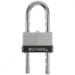1-9/16 in. (40 mm) Laminated Steel Warded Lock with Adjustable Shackle by Brinks