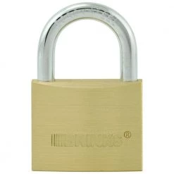 Commercial 2 in. Brass Keyed Padlock by Brinks