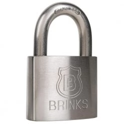 Commercial 50 mm Solid Stainless Steel 2 in. Padlock by Brinks