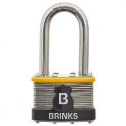 Commercial 50 mm Stainless Steel Laminated Padlock with 2 in. Shackle by Brinks