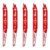 9 in. 8 TPI Steel Demon Carbide Reciprocating Saw Blades for Thick Metal (3/16 in. to 1/2 in.) Cutting (5-Pack) by Diablo