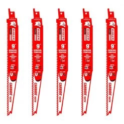 9 in. 8 TPI Steel Demon Carbide Reciprocating Saw Blades for Thick Metal (3/16 in. to 1/2 in.) Cutting (5-Pack) by Diablo