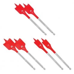 3/4 in. x 6 in., 1 in. x 6 in. and 1-1/4 in. x 6 in. SPEEDemon Spade Bit (2-Packs, 6-Pack) by Diablo