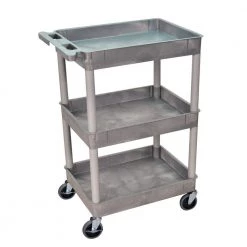 STC 24 in. Tub 3-Shelves Utility Cart by Luxor