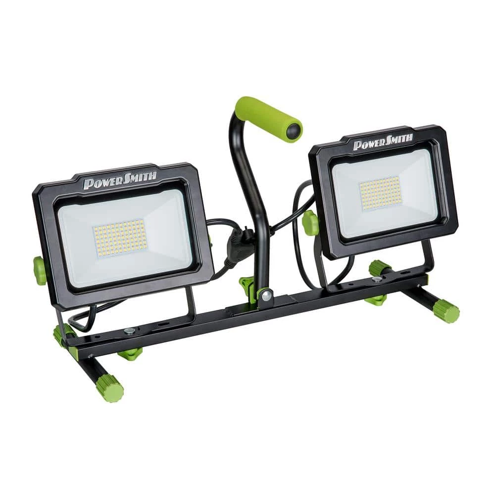 14,000 Lumens Dual-Head LED Work Light with Tripod and 9 ft. Power Cord by PowerSmith - Image 3