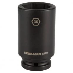 3/4 in. Drive 36 mm 6-Point Impact Socket by STEELMAN PRO