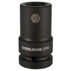 1 in. x 1-1/8 in. 6 Point Drive Impact Thin Wall Deep Socket by STEELMAN PRO