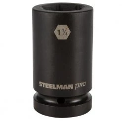 1 in. x 1-1/4 in. 6 Point Drive Impact Thin Wall Deep Socket by STEELMAN PRO
