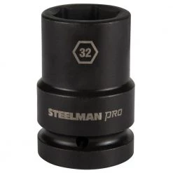 1 in. x 32 mm 6 Point Drive Impact Thin Wall Deep Socket by STEELMAN PRO