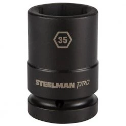 1 in. Drive Impact 6 Point 35 mm Thin Wall Deep Socket by STEELMAN PRO
