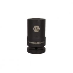 1 in. x 1-3/16 in. D 6 Point Drive Impact Socket by STEELMAN PRO