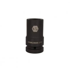 1 in. x 1-1/8 in. D 6 Point Impact Drive Socket by STEELMAN PRO