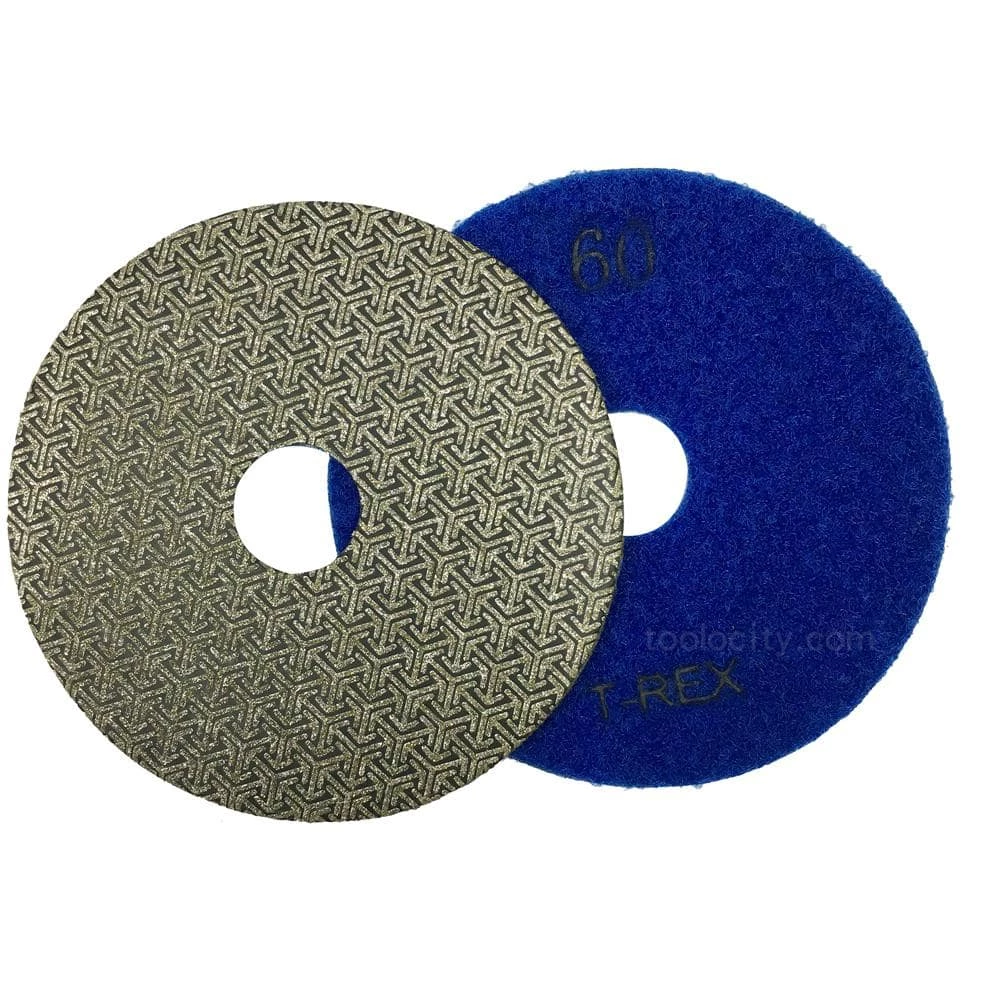 4 in. 60-Grit Electroplated Diamond Polishing Pads by T-REX