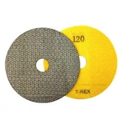 7 in. 120-Grit Electroplated Diamond Polishing Pads by T-REX