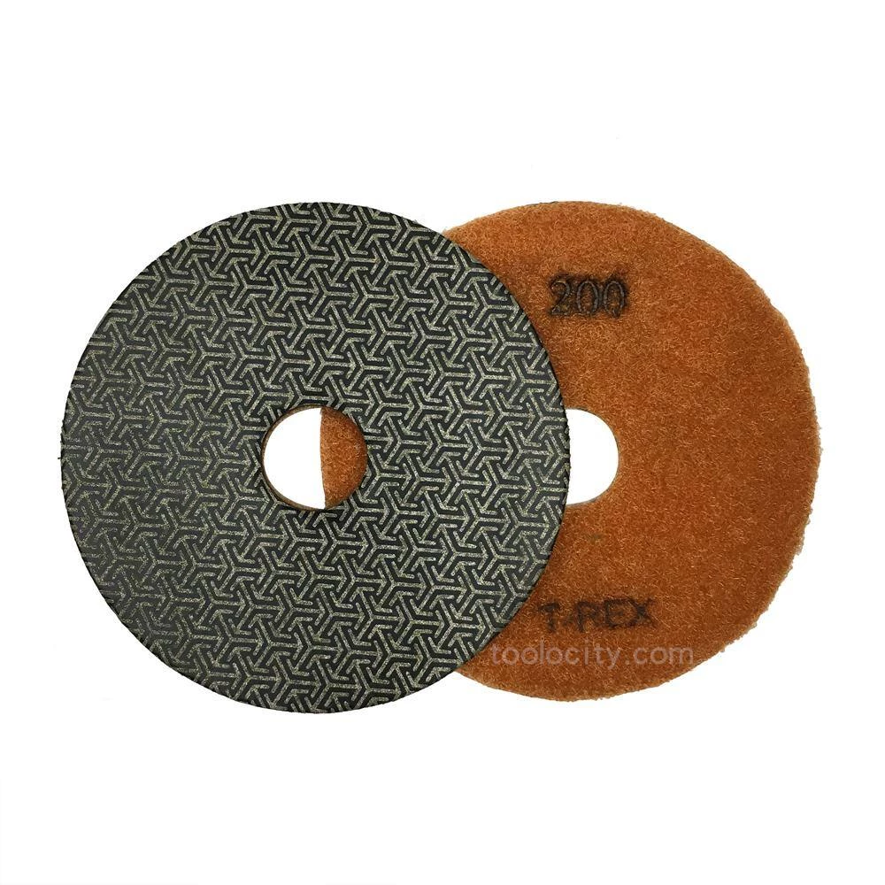 3 in. Electroplated Diamond Polishing Pads (Set of 4) by T-REX - Image 4