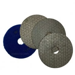 3 in. Electroplated Diamond Polishing Pads (Set of 4) by T-REX
