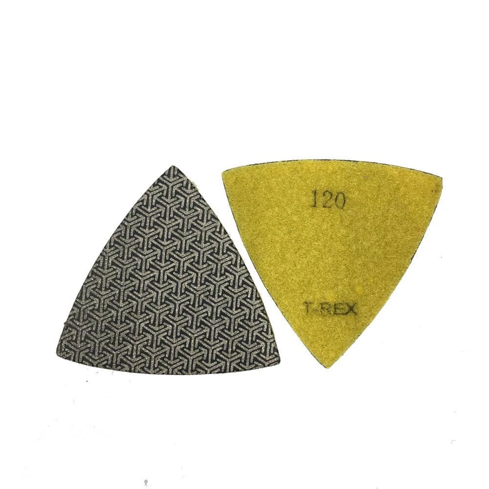 3 in. Triangle Shaped Diamond Polishing Pad (Set of 4) by T-REX - Image 3